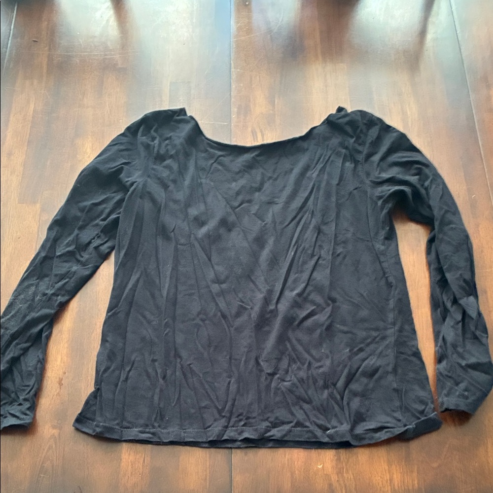 Steve & Barry's Classic Black Long Sleeve Tee